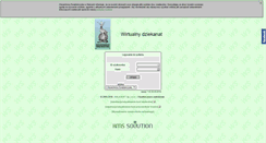 Desktop Screenshot of dziekanat.ws.edu.pl
